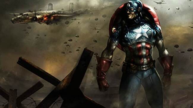 Captain America Comics background 1