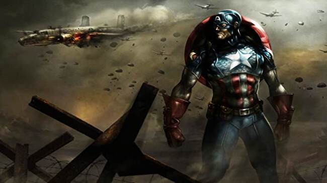 Captain America background 1
