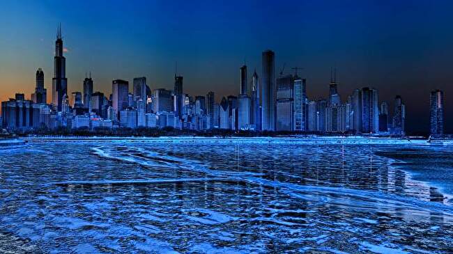 Chicago Skyline background 1