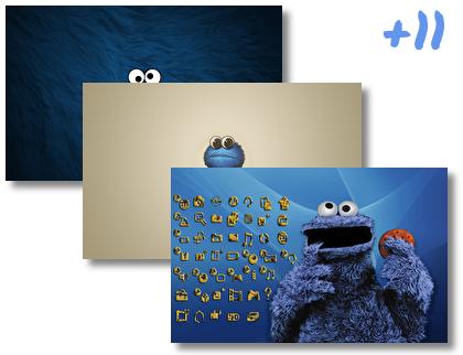Cookie Monster theme pack