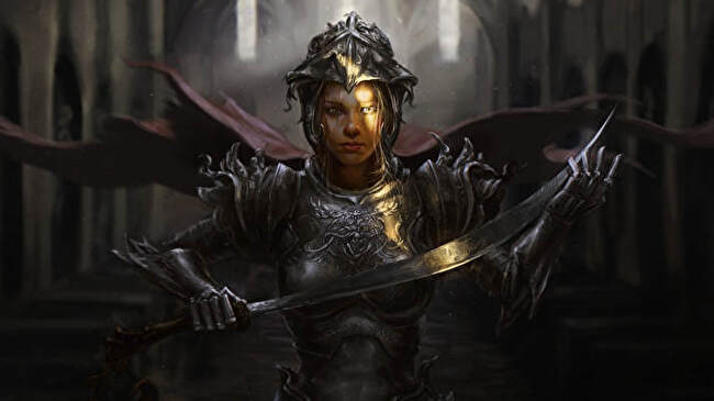 Female Knight background 1