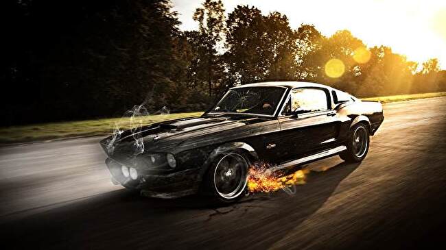Ford Mustang Fastback background 3