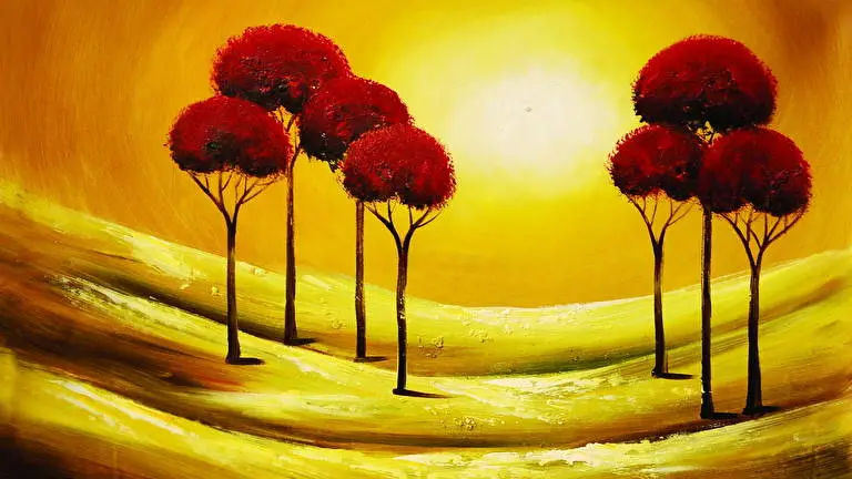 Arte Astratta ad Olio tema per Windows 10 Immagine di presentazione 2