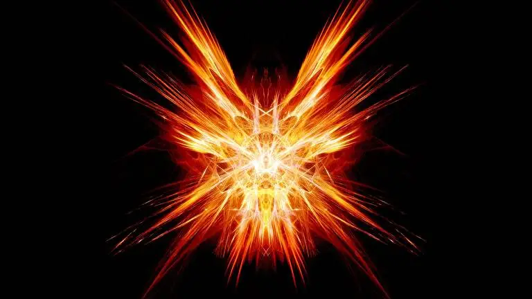 Abstract Oranje thema voor Windows 10 Diavoorstelling afbeelding 2