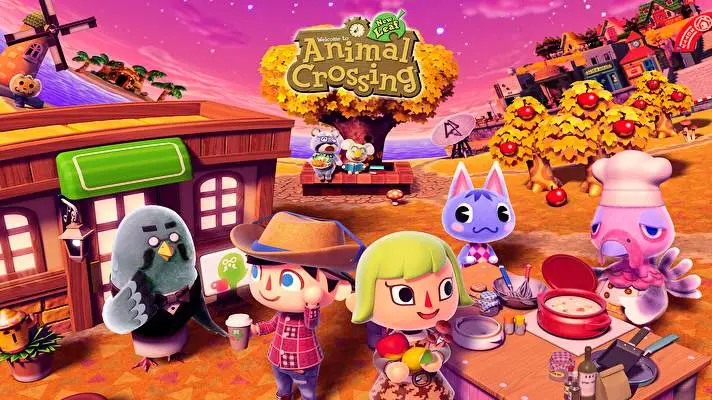 Animal Crossing: Nowa Leaf motyw dla Windows 10 Obraz pokazu slajdów 1