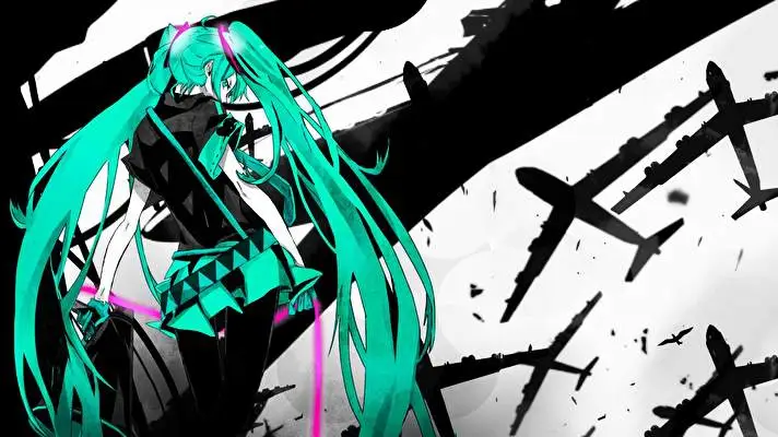 Anime Holka Boj motiv pro Windows 10 Obrázek prezentace 3