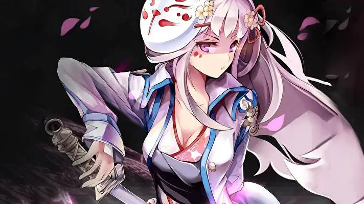 Anime Holka Boj motiv pro Windows 10 Obrázek prezentace 4