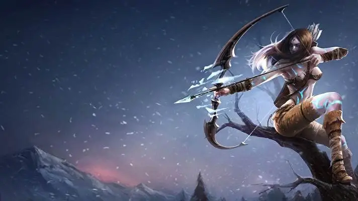 Ashe Lol theme for Windows 10 Slideshow image 1