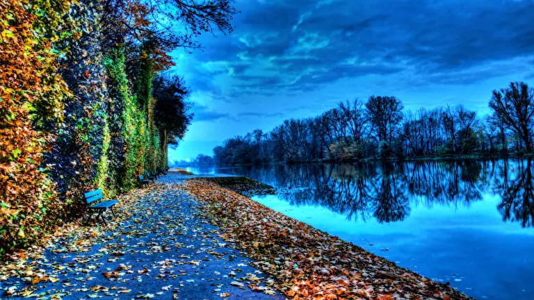 Autumn Leaning In The River theme for Windows 10 Slideshow image 4