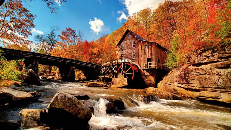 Autumn Leaning In The River theme for Windows 10 Slideshow image 5