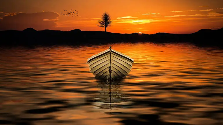 Boats In Sunset theme for Windows 10 Slideshow image 3