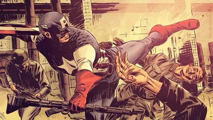 Kapitán Amerika Komiksy motiv pro Windows 10 Obrázek prezentace 3