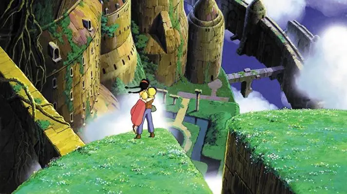 Hrad v oblacích motiv pro Windows 10 Obrázek prezentace 4