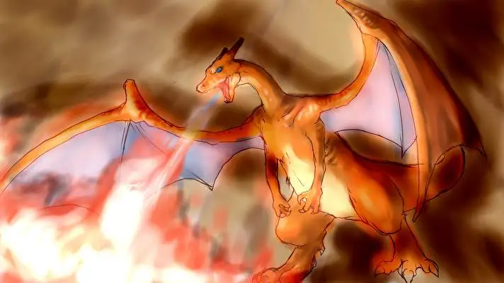 Charizard motiv pro Windows 10 Obrázek prezentace 2