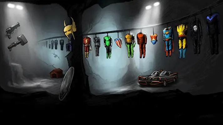 コラージュ・コミックス Windows 10用テーマ スライドショー画像 1