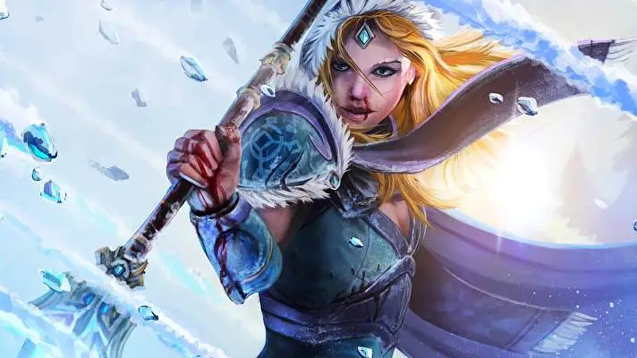 Křišťálová Panna Dota 2 motiv pro Windows 10 Obrázek prezentace 4