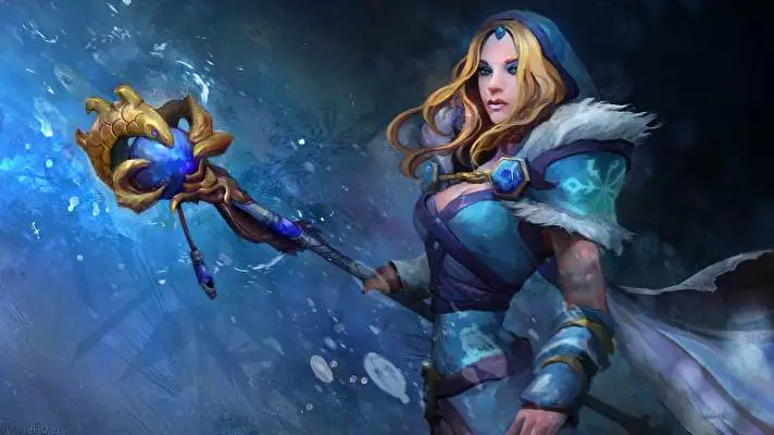 Křišťálová Panna Dota 2 motiv pro Windows 10 Obrázek prezentace 5