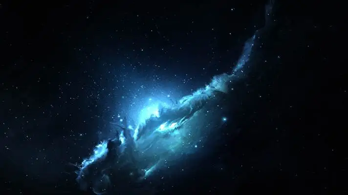 Donkerblauw thema voor Windows 10 Diavoorstelling afbeelding 1