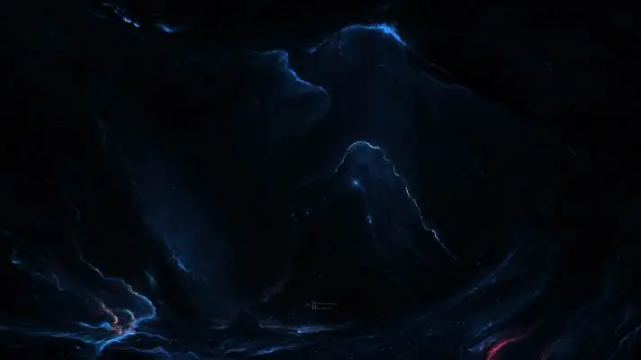 Donkerblauw thema voor Windows 10 Diavoorstelling afbeelding 4