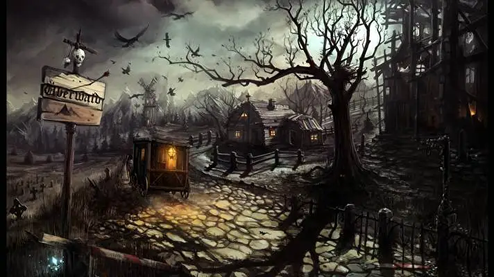 Alberi Scuri tema per Windows 10 Immagine di presentazione 2