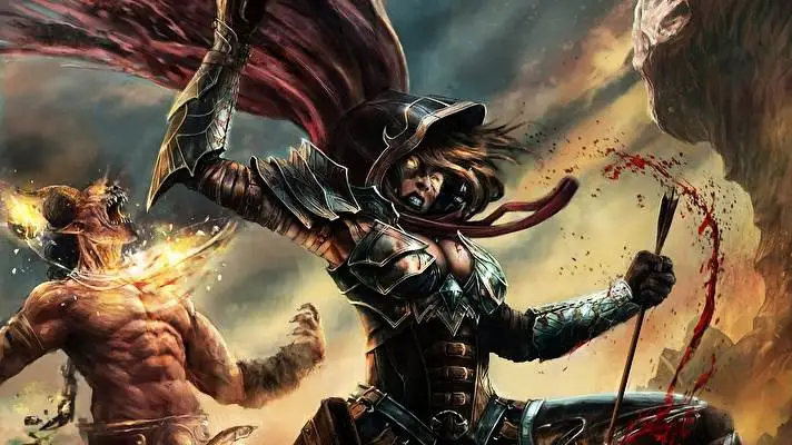 Demon Hunter Diablo Iii theme for Windows 10 Slideshow image 1