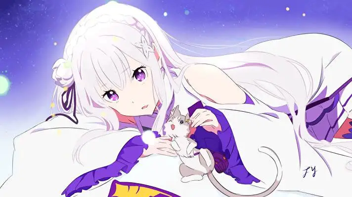 Emilia Rezero motiv pro Windows 10 Obrázek prezentace 1