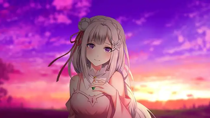 Emilia Rezero motiv pro Windows 10 Obrázek prezentace 3