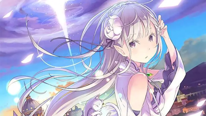 Emilia Rezero motiv pro Windows 10 Obrázek prezentace 5