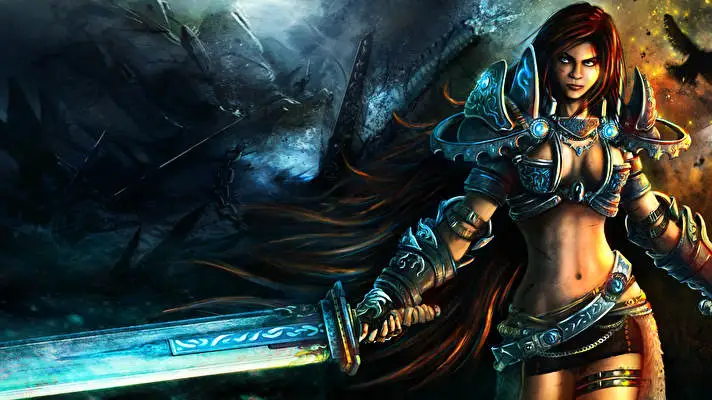 Женский Рыцарь тема для Windows 10 Изображение слайдшоу 4