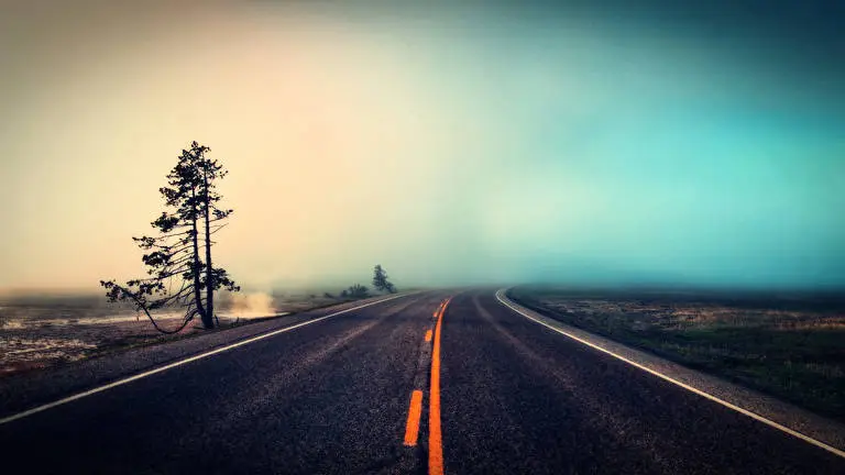 Foggy Roads theme for Windows 10 Slideshow image 1