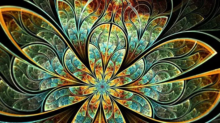 FraktalŞekiller Windows 10 için tema Slayt gösterisi görüntüsü 3