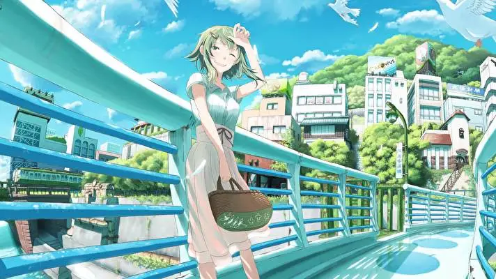 Gumi Vocaloid motiv pro Windows 10 Obrázek prezentace 5