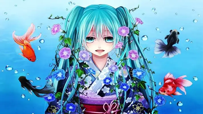 Hatsune Miku motiv pro Windows 10 Obrázek prezentace 4