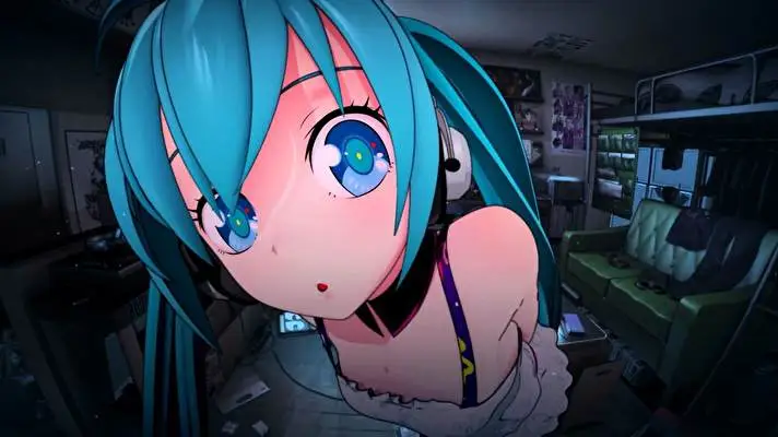 Hatsune Miku motiv pro Windows 10 Obrázek prezentace 5