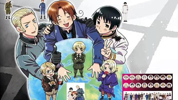 Síly osy Hetalia motiv pro Windows 10 Obrázek prezentace 1