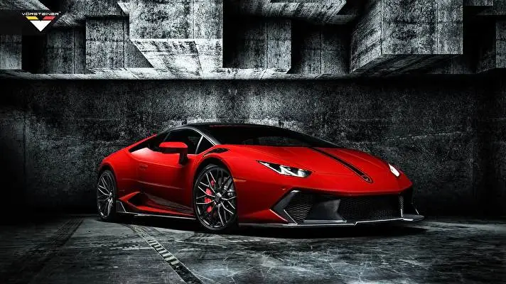 ランボルギーニレッド Windows 10用テーマ スライドショー画像 4