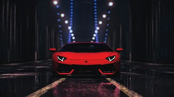 ランボルギーニレッド Windows 10用テーマ スライドショー画像 5