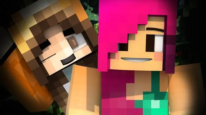 Девушки Майнкрафт тема для Windows 10 Изображение слайдшоу 4