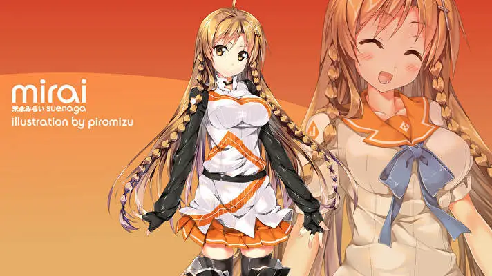 Mirai Suenega tema per Windows 10 Immagine di presentazione 3