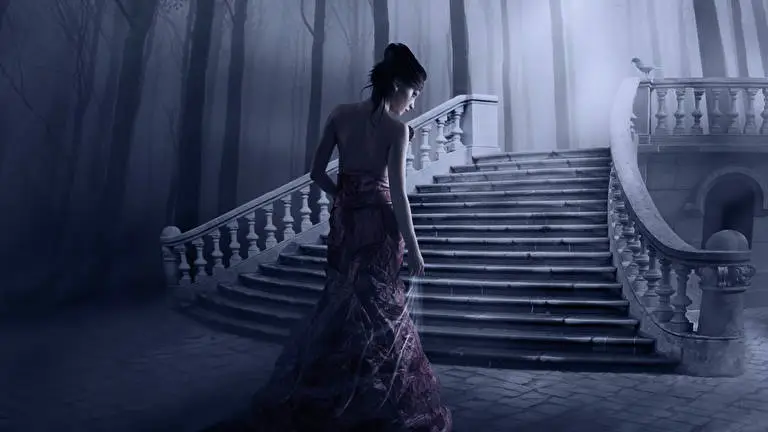 Tajemná Dívka motiv pro Windows 10 Obrázek prezentace 3