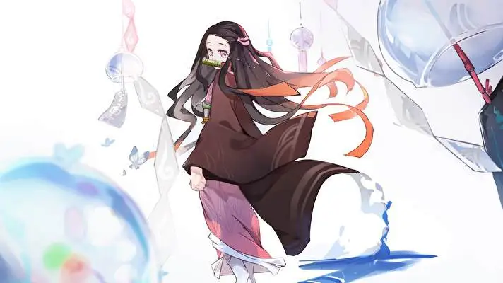 Nezuko Kamado motiv pro Windows 10 Obrázek prezentace 2