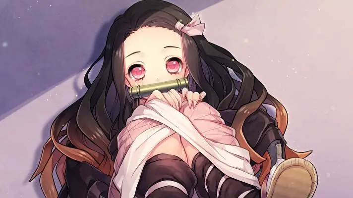 Nezuko Kamado motiv pro Windows 10 Obrázek prezentace 5