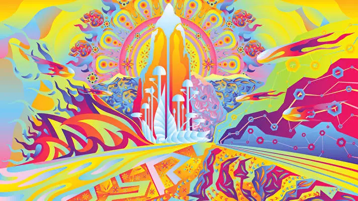 Psikedelik Windows 10 için tema Slayt gösterisi görüntüsü 3