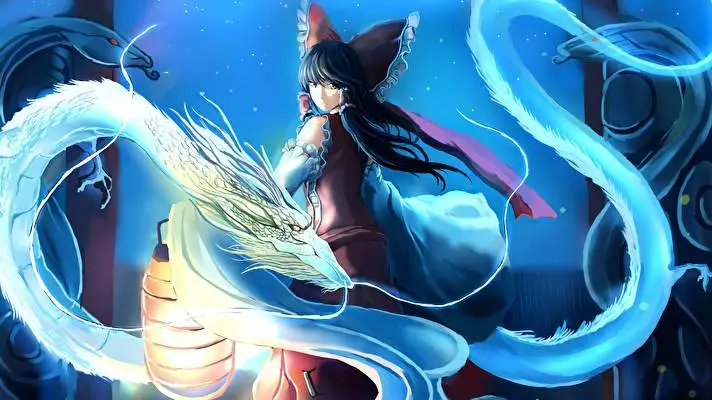 Reimu Hakurei téma Windows 10-hez Diavetítés kép 2