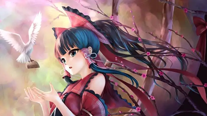 Reimu Hakurei téma Windows 10-hez Diavetítés kép 3