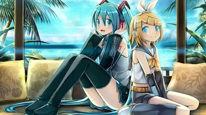 Rin Kagamine Vocaloid motyw dla Windows 10 Obraz pokazu slajdów 3