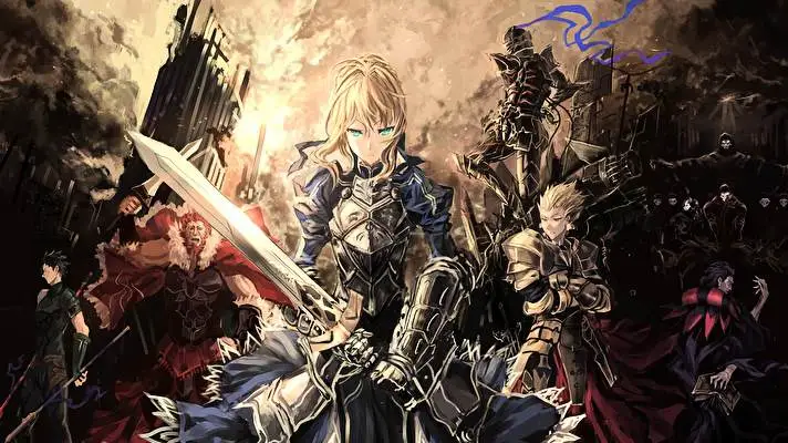 Saber Fatestay Night motiv pro Windows 10 Obrázek prezentace 5