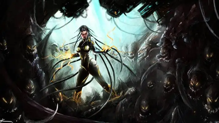 Sarah Kerrigan motyw dla Windows 10 Obraz pokazu slajdów 4
