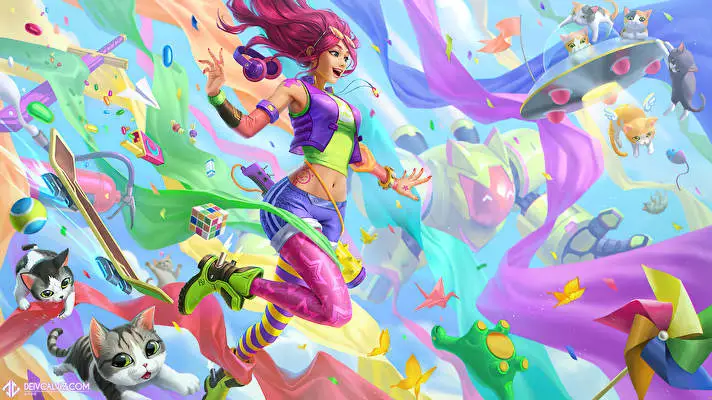 Seraphine Lol theme for Windows 10 Slideshow image 1