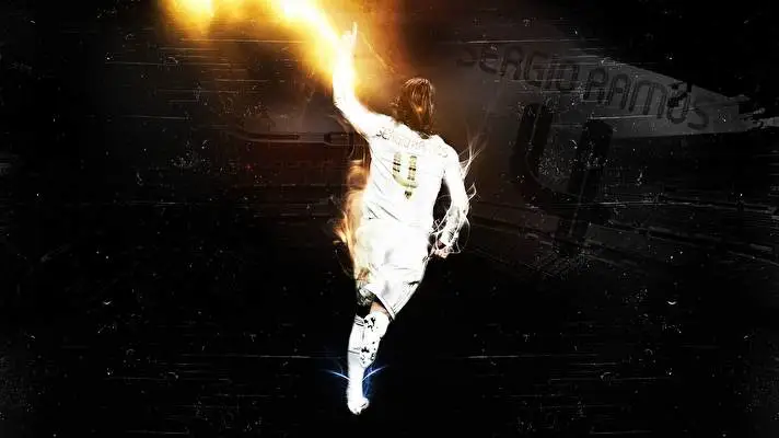 Sergio Ramos thema voor Windows 10 Diavoorstelling afbeelding 1